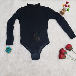 تصویر بادی زنانه مدل یقه ۳ سانت از جنس حریر فاق قزن و کیفیت عالی کد 1392 Woman's bodysuit