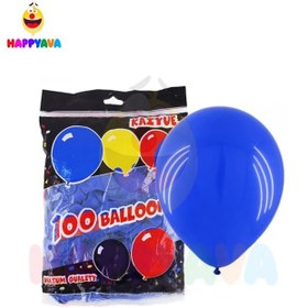 تصویر بادکنک لاتکس آبی کاربنی 