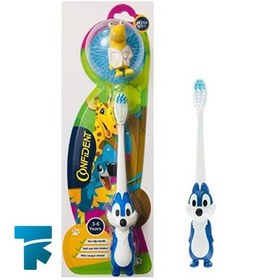 تصویر مسواک کودک کانفیدنت هپی اسکوئرل 3-6 سال Confident 3-6 Happy Squirrel Toothbrush