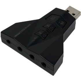 تصویر کارت صدای هواپیمایی Pnet مدل Virtual 7.1 ا Pnet USB Sound Adapter Pnet USB Sound Adapter
