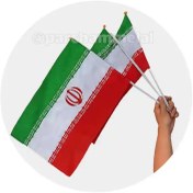 تصویر پرچم دستی ایران 30×40 