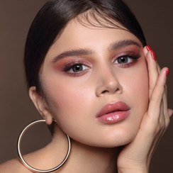 تصویر لنز رنگی دهب مدل Diamond رنگ طوسی عسلی 