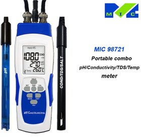 تصویر مولتی پارامتر و کیفیت سنج آب آزمایشگاهی ph/conductivity/tds/salt /temp مدل 98721 