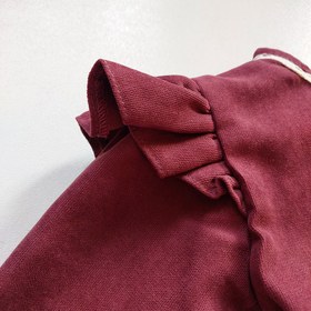 تصویر پیراهن مخمل دخترانه با کلاه 