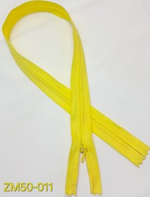 تصویر زیپ مخفی 50 سانت زرد 