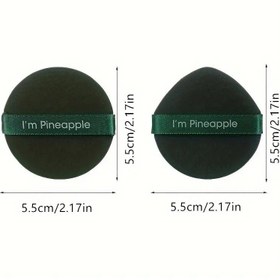 تصویر ۷ عدد پد آرایشی گرد و قطره‌ای شکل قابل استفاده مجدد برای کرم مایع و پودر، مناسب برای آرایش برند oriti 7Pcs Air Cushion Puff Wet and Dry Reusable Sponge Puff for Liquid Cream Foundation and Powder Round Drop Shaped Makeup Tool For