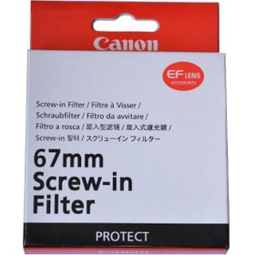 تصویر فیلتر لنز مدل ۶۷mm Screw-in Filter UV canon 