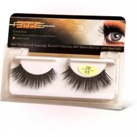 تصویر مژه موی سمور سه‌ بعدی کد 03 آر تی اس 3D otter hair eyelashes RTS code 03