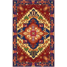 تصویر فرش مخمل نادی طرح سنتی کد O161 