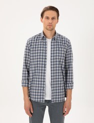 تصویر پیراهن مردانه آبی پیرکاردین 