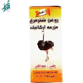 تصویر روغن شتر مرغ مزرعه ارگانیک 