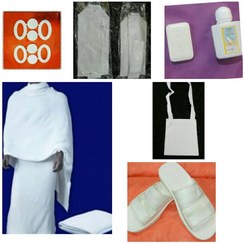 تصویر ست حوله احرام مردانه کامل با لوازم حج 