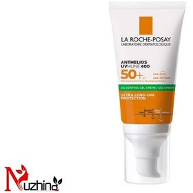 تصویر ضد آفتاب مخصوص پوست چرب و جوش دار بدون رنگ برند لاروش La Roche-Posay Anthelios