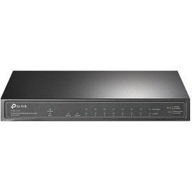 تصویر سوییچ 8 پورت گیگابیت +PoE تی پی-لینک TP-Link مدل TL-SG1210P TP-Link 10-Port Gigabit Desktop Switch with 8-Port PoE+