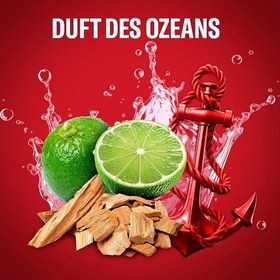 تصویر شامپو سر و بدن مردانه ایتالیایی الد اسپایس Old Spice Captain Ocean با رایحه اقیانوس 400 میل 