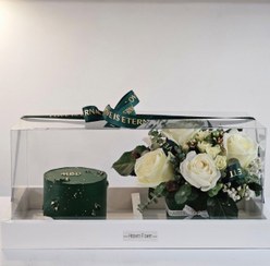 تصویر باکس گل و کیک شیک 