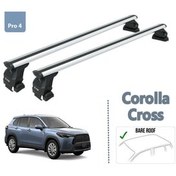 تصویر لوازم جانبی کرومی خودرو ست روسری میانی تویوتا کرولا کراس 2022 خاکستری auto paw 