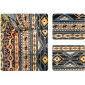 تصویر سرویس ملحفه آدنو مدل قشقایی کد CH156 دونفره 3تکه 