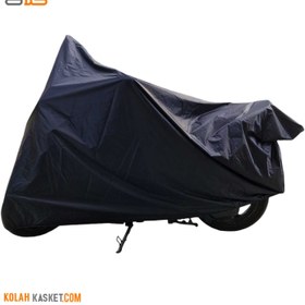 تصویر چادر موتور سیکلت ضد آب ضخیم رنگ مشکی black tent Black tent thick waterproof motorcycle tent