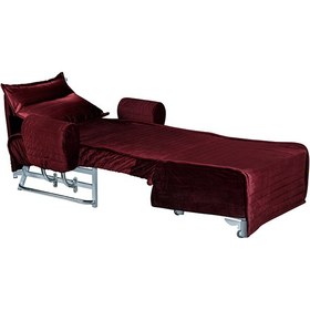 تصویر مبل 1نفره تختخوابشو مدل فیروزه - کرم ا 1-person sleeper sofa, firoozeh model 1-person sleeper sofa, firoozeh model