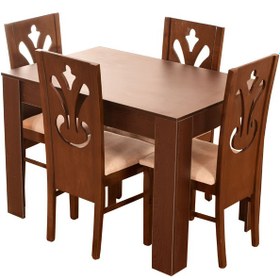 تصویر میز و صندلی ناهار خوری لمکده مدل کلاسیک 
