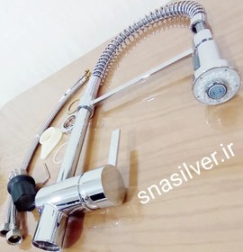 تصویر شیر ظرفشویی ایزی هوم spiral spring sink mixer easy home