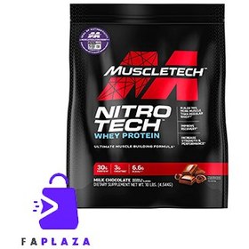 تصویر مکمل ورزشی نیتروتک پروتئین وی ماسل تک 4.54 کیلوگرم | Muscletech, NitroTech, Whey Peptides & Isolate 4.54 kg 