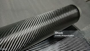 تصویر الیاف کربن-پارچه کربن - عرض100سانتی متر / 200گرم Carbon fiber-carbon fabric