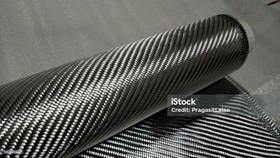 تصویر الیاف کربن-پارچه کربن - عرض 127سانتی متر / 200گرم Carbon fiber-carbon fabric