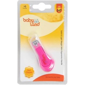 تصویر ناخن گیر نوزاد بیبی لند کد 347 مناسب نوزادان از بدو تولد Baby Land Nail Clipper Code 347