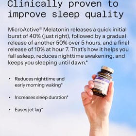 تصویر کپسول بهبود کیفیت خواب Melatonin-SR 