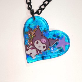 تصویر گردنبند قلبی کرومی 