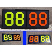 تصویر تابلو تعویض کشی فوتبال چهار شماره دو رو لیگ برتری 