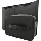 تصویر کیف لپ تاپ پِروین مدل زَربین به همراه کیف لوازم جانبی مشکی 