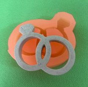 تصویر قالب سیلیکونی گیفت حلقه جفتی 