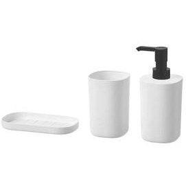 تصویر مجموعه 3 عددی لوازم سرویس بهداشتی ایکیا مدل STORAVAN bathroom set