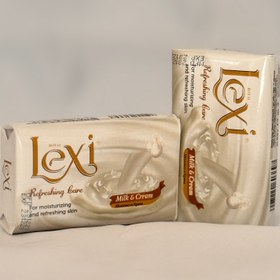تصویر صابون کرمی شیری لکسی ۸۵ گرمی Lexi