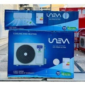 تصویر کولر گازی دیواری یونیوا سرد و گرم 24000 اولترا UNEVA UN-MS24 Ultra T3 UNEVA UN-MS24 Ultra Air Conditioner R410a T3 Golden Fin 24000Btu