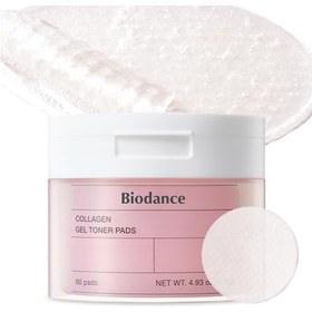 تصویر پد تونر ژلی کلاژن آبرسان و جوانساز پوست بایودنس مدل Biodance Collagen Gel Toner 60 Pads Biodance Collagen Gel Toner 60 Pads