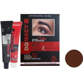 تصویر کیت رنگ ابرو دوماسی شماره 5 رنگ کاکائویی تیره حجم 15 میلی لیتر 