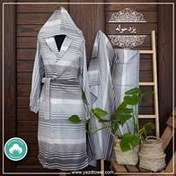تصویر حوله تنپوش نخی سنتی یزدی طرح آیلار کد 8 Cotton bathrobe towel