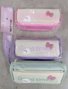 تصویر جامدادی برزنتی دو زیپه محکم و جادار 