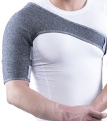 تصویر شانه بازوبند نئوپرنی یک طرفه پاک سمن کد 111 طوسی سایز S Paksaman Neoprene Shoulder Support Gray Code 111 size S