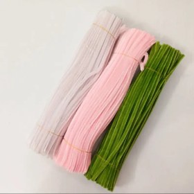 تصویر پک پیپ پاک کن گل‌سازی ۹۰ عددی طیف صورتی 