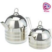 تصویر کتری و قوری کرکماز مدل Mega کد 091 Korkmaz Mega A091 Teapot And Kettle Set