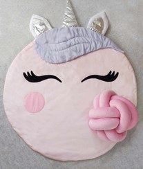 تصویر قالیچه اتاق کودک و تشک بازی طرح تک شاخ unicorn baby play mat