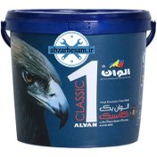 تصویر رنگ الوان نیم پلاستیک مات یک کلاسیک سطل ۱۲ کیلویی Alvan color
