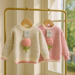 تصویر بافت گل برجسته وارداتی - صورتی / 90 