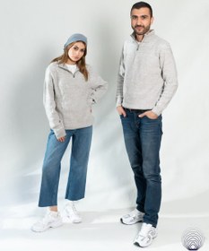 تصویر پلیور نیم زیپ مردانه و زنانه | مدل اسپرت شیک 