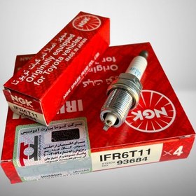 تصویر شمع NGK ژاپن اصلی پایه کوتاه ایردیومIFR6T-11 کدفنی93684 